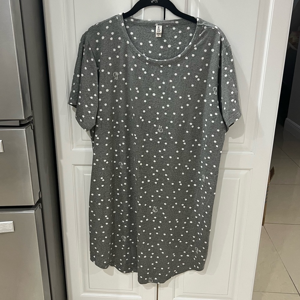 🔴 Women's Nightgown/ Sleepwear/  nightshirt/ Sleepdress size large